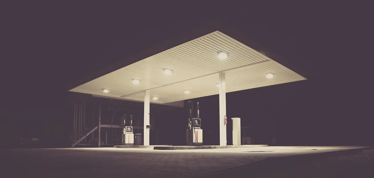 Gas Station Background